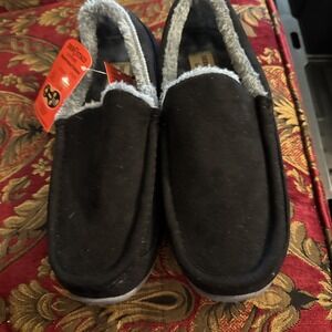 Deer‎ Stags Men's Slipperooz Nordic Slippers Color Black Size 10 Style NORDICTW